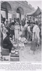 Romeinse Marktscène, Londen, illustratie uit 
