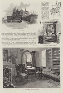 Schetsen bij Walmer Castle