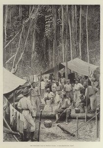 Het betwistbare land in Brits Guyana, een goudzoekexpeditie