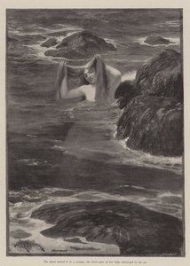 De zeemeermin van Lighthouse Point, door Bret Harte door Amedee Forestier