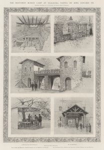 Het Herstelde Romeinse Kamp in Saalburg, bezocht door Koning Edward VII