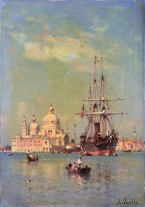 Uitzicht op Venetië