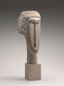 Hoofd van een vrouw door Amedeo Modigliani