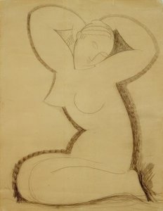 Kariatide door Amedeo Modigliani