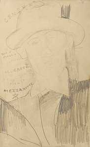 Portret van Blaise Cendrars door Amedeo Modigliani