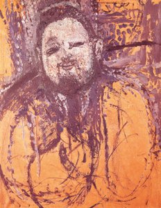 Portret van Diego Rivera, door Amedeo Modigliani, olie en tempera op doek door Amedeo Modigliani