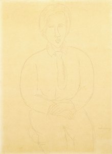 Portret van Soutine Zittend, 1917