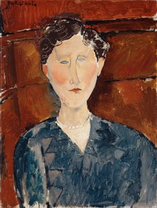 Portret van een Vrouw in een Blauwe Blouse, ca. 1916