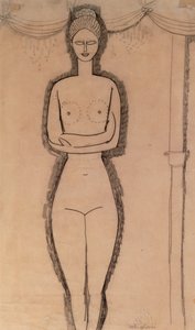 Staande Naakt door Amedeo Modigliani