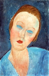 Vrouw van de Schilder Survage, 1918 door Amedeo Modigliani