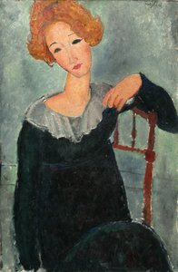 Vrouw met rood haar door Amedeo Modigliani