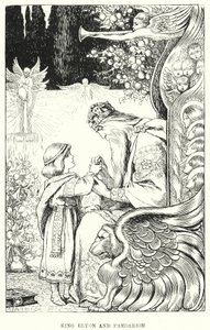 Koning Elyon en Paedarion (gravure)