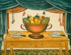 Kom met Fruit door American 19th Century