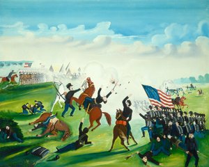 Burgeroorlogslag door American 19th Century