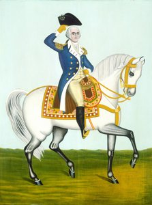 Generaal Washington op een Witte Hengst