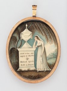 Herdenkingsminiatuur door American 19th Century
