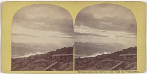 Mt. Kearsarge en Double Head, vanaf Mt. Washington door American 19th Century