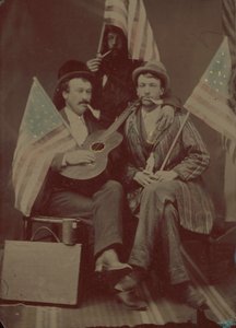 Portret van drie mannen door American 19th Century