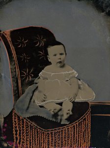Portret van een baby door American 19th Century
