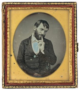 Portret van een Man door American 19th Century