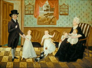 De Familie Sargent door American 19th Century