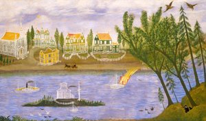 Dorp bij de Rivier