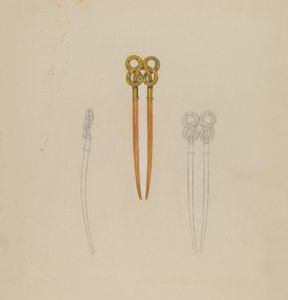 Amber Haarspeld door American 20th Century