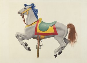 Carrousel paard door American 20th Century