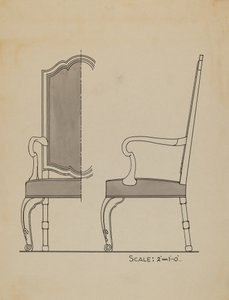 Stoel door American 20th Century