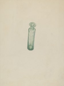 Glazen medicijnfles door American 20th Century