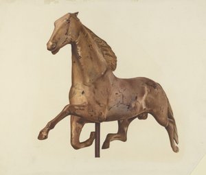 Paard windwijzer door American 20th Century