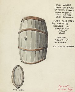 Ovale waterbak door American 20th Century