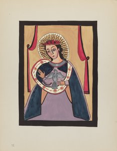 Plaat 11: Annunciatie: Uit Portfolio "Spaanse Koloniale Ontwerpen van New Mexico"
