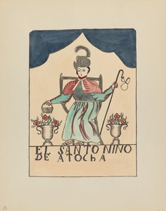 Plaat 24: Het Verloren Kind van Atocha: Uit Portfolio "Spaanse Koloniale Ontwerpen van New Mexico" door American 20th Century