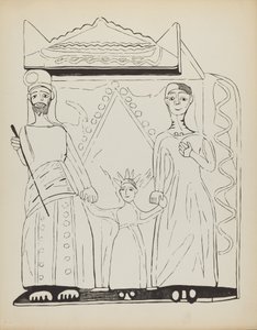 Plaat 28: De Heilige Familie: Uit Portfolio "Spaanse Koloniale Ontwerpen van New Mexico"