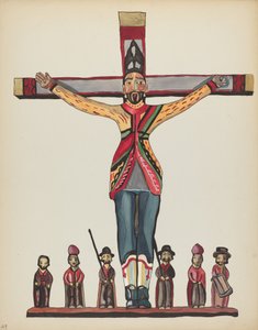 Plaat 29: Sint Acacius: Uit de portfolio "Spaanse koloniale ontwerpen van New Mexico" door American 20th Century