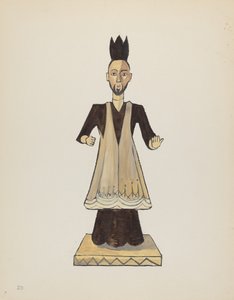 Plaat 39: St. Johannes Nepomuk Bulto: Uit Portfolio "Spaanse Koloniale Ontwerpen van New Mexico"