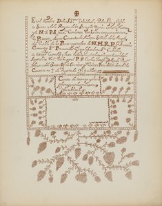Plaat 3: Pecos Boek van Bezoeken: Uit Portfolio "Spaanse Koloniale Ontwerpen van New Mexico" door American 20th Century