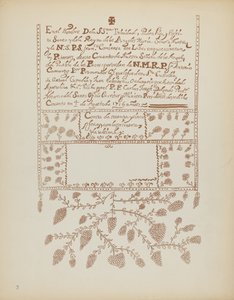 Plaat 3: Pecos Boek van Bezoeken: Uit Portfolio "Spaanse Koloniale Ontwerpen van New Mexico"