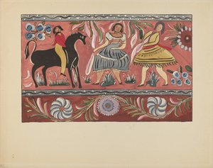 Blad 42: Geschilderd Kistontwerp: Uit Portfolio "Spaanse Koloniale Ontwerpen van New Mexico"