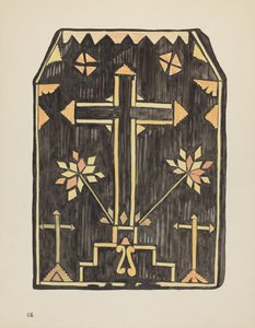 Plaat 46: Stro-applicatieontwerp: Uit portfolio "Spaanse koloniale ontwerpen van New Mexico" door American 20th Century
