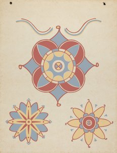 San Juan Capistrano Missie Plafonddecoratie uit de portfolio "Decoratieve Kunst van Spaans Californië" door American 20th Century