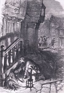Opsporing van een brandstichter, illustratie uit Cassells Geschiedenis van de Verenigde Staten uitgegeven door Cassell, Petter & Galpin, ca. 1900 (litho) door American English school