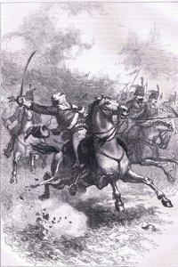 De aanval van de Pulaski, illustratie uit Cassells Geschiedenis van de Verenigde Staten gepubliceerd door Cassell, Petter & Galpin, ca. 1900 (litho)