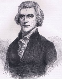 Thomas Jefferson, illustratie uit Cassells Geschiedenis van de Verenigde Staten gepubliceerd door Cassell, Petter & Galpin, ca. 1900 door American English school