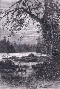 Uitzicht op North Carolina, illustratie uit Cassells Geschiedenis van de Verenigde Staten uitgegeven door Cassell, Petter & Galpin, c.1900 door American English school