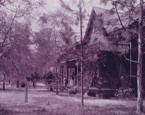 Een huis in de schaduw van Southern Pines, Florida door American Photographer (after)