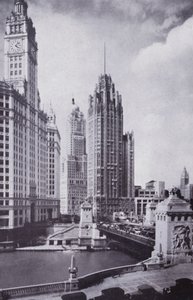 Chicago: Boulevard Link Bridge, kijkend naar het noorden door American Photographer (after)