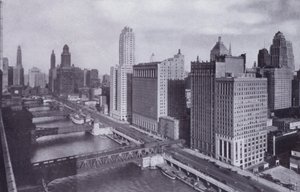 Chicago: Wacker Drive en Chicago River Bruggen door American Photographer (after)
