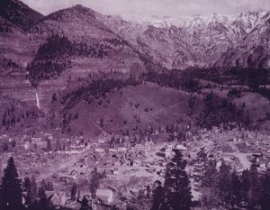 Stad Ouray en Ouray Mountains, Colorado door American Photographer (after)
